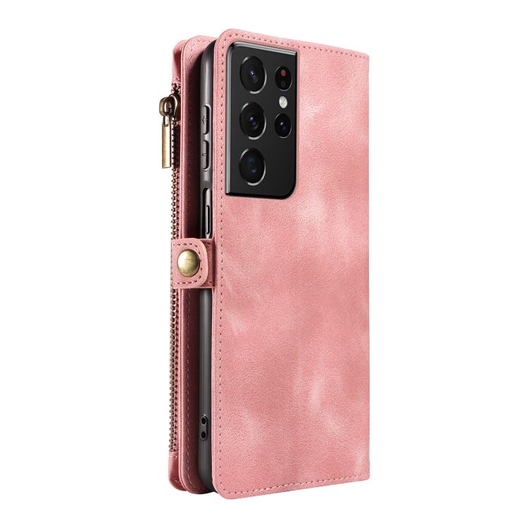 For Samsung Galaxy S21 Ultra 5G Fantasy Multifunctional Zipper Wallet Leather Phone Case