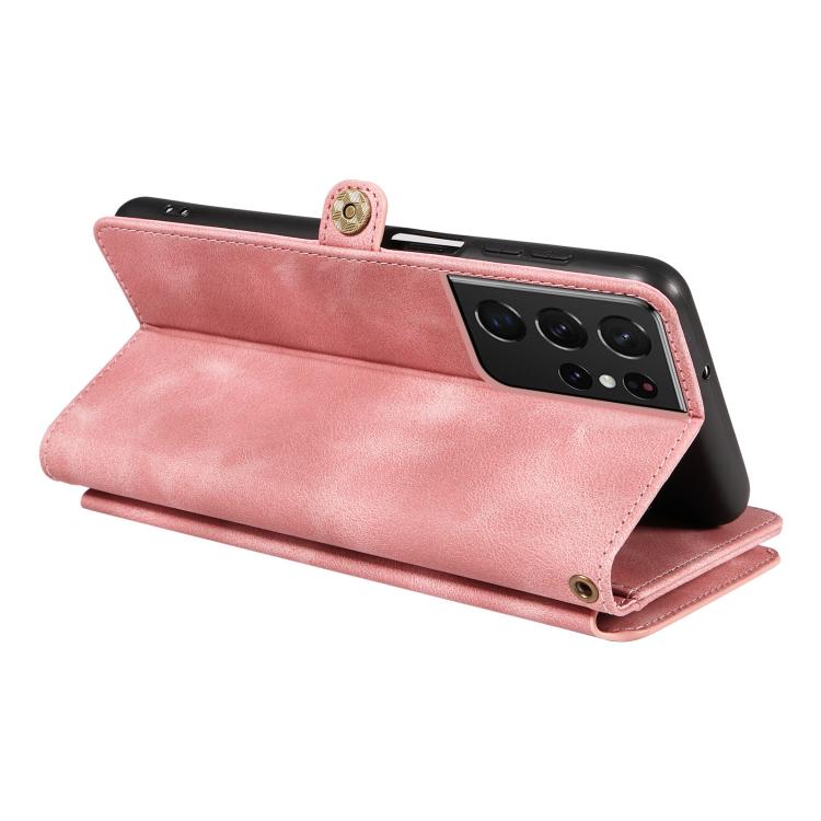 For Samsung Galaxy S21 Ultra 5G Fantasy Multifunctional Zipper Wallet Leather Phone Case