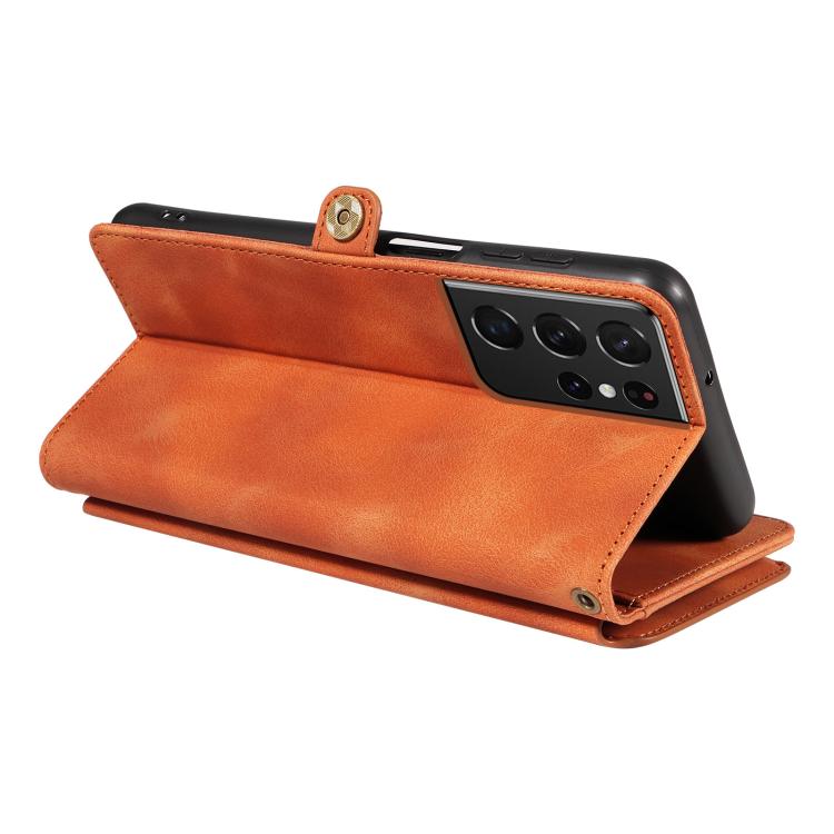 For Samsung Galaxy S21 Ultra 5G Fantasy Multifunctional Zipper Wallet Leather Phone Case