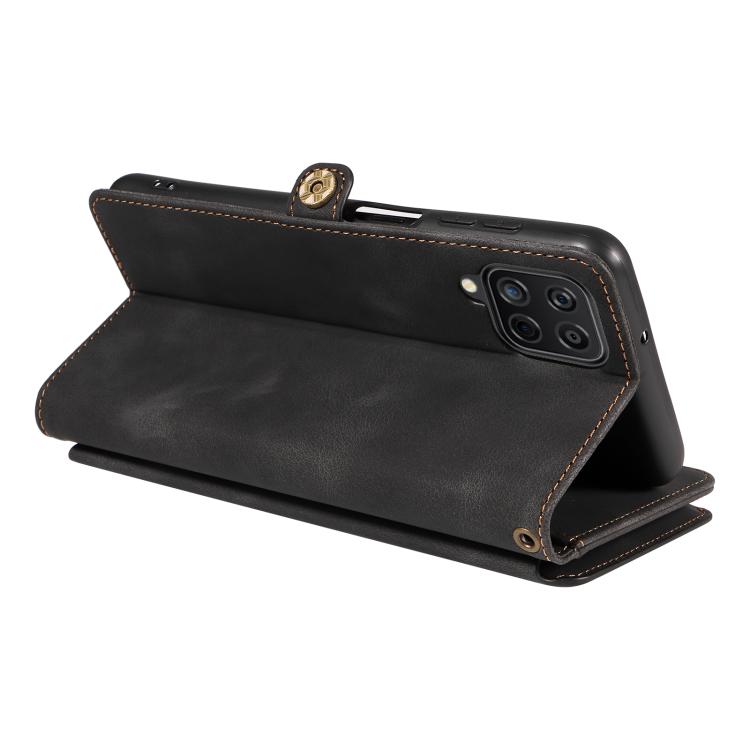 For Samsung Galaxy A12 Fantasy Multifunctional Zipper Wallet Leather Phone Case