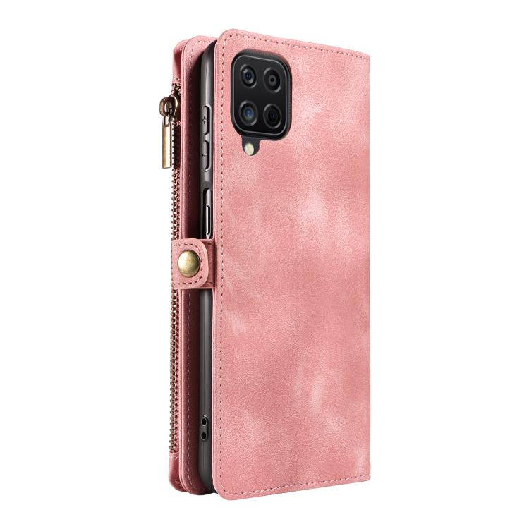 For Samsung Galaxy A12 Fantasy Multifunctional Zipper Wallet Leather Phone Case