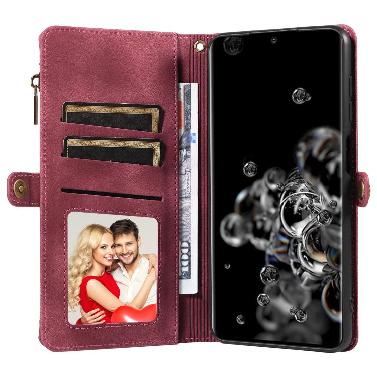 For Samsung Galaxy S20 Ultra Fantasy Multifunctional Zipper Wallet Leather Phone Case