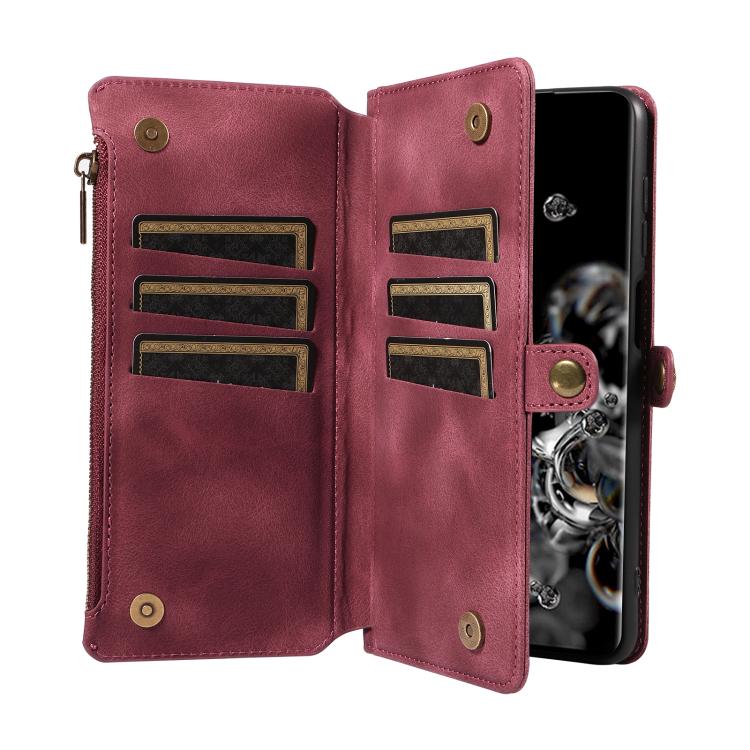 For Samsung Galaxy S20 Ultra Fantasy Multifunctional Zipper Wallet Leather Phone Case