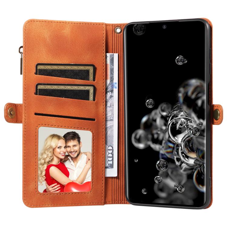 For Samsung Galaxy S20 Ultra Fantasy Multifunctional Zipper Wallet Leather Phone Case