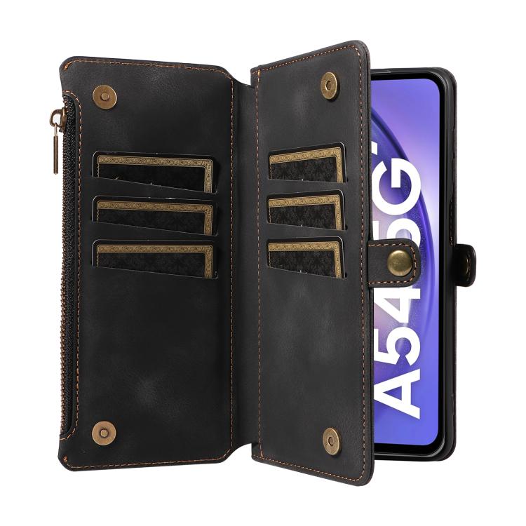 For Samsung Galaxy A54 Fantasy Multifunctional Zipper Wallet Leather Phone Case