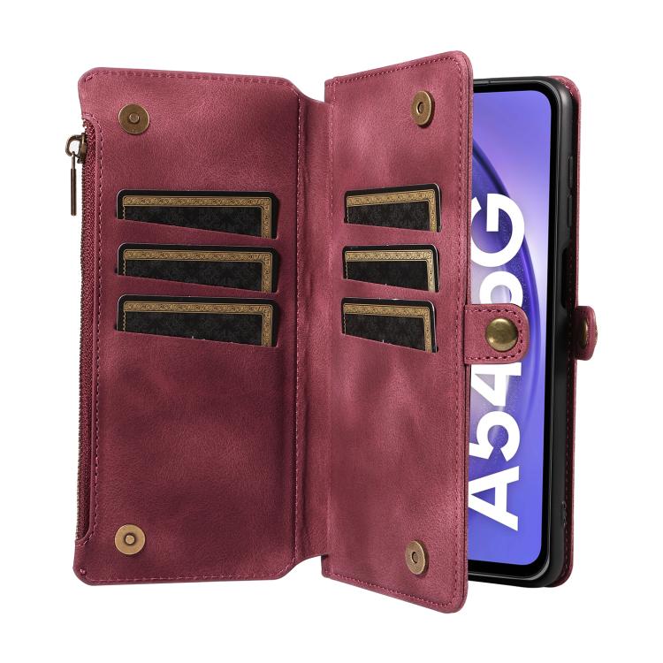 For Samsung Galaxy A54 Fantasy Multifunctional Zipper Wallet Leather Phone Case
