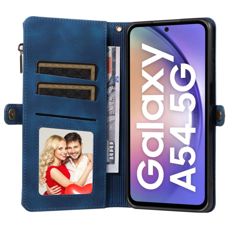 For Samsung Galaxy A54 Fantasy Multifunctional Zipper Wallet Leather Phone Case
