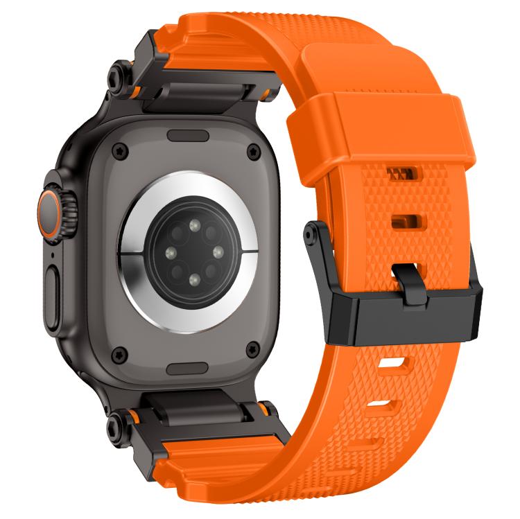 For Apple Watch 46mm / 49mm / 45mm / 44mm Kalebol Outdoor Explorer Metal Connector TPU Watch Band