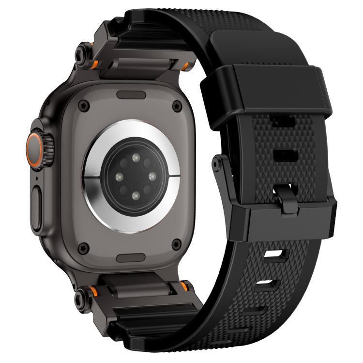 For Apple Watch 46mm / 49mm / 45mm / 44mm Kalebol Outdoor Explorer Metal Connector TPU Watch Band