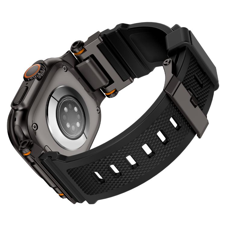For Apple Watch 46mm / 49mm / 45mm / 44mm Kalebol Outdoor Explorer Metal Connector TPU Watch Band