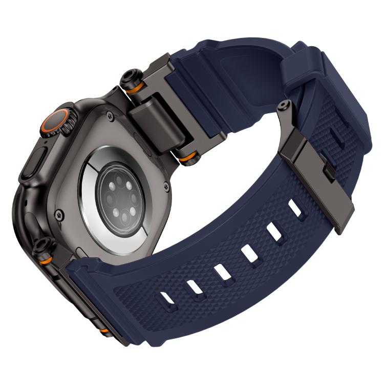 For Apple Watch 46mm / 49mm / 45mm / 44mm Kalebol Outdoor Explorer Metal Connector TPU Watch Band