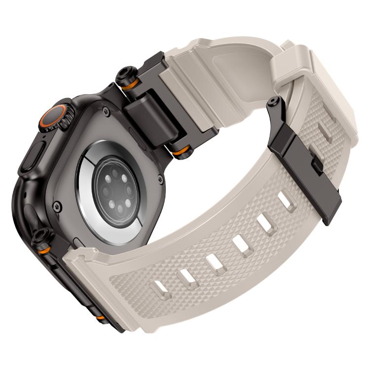 For Apple Watch 46mm / 49mm / 45mm / 44mm Kalebol Outdoor Explorer Metal Connector TPU Watch Band