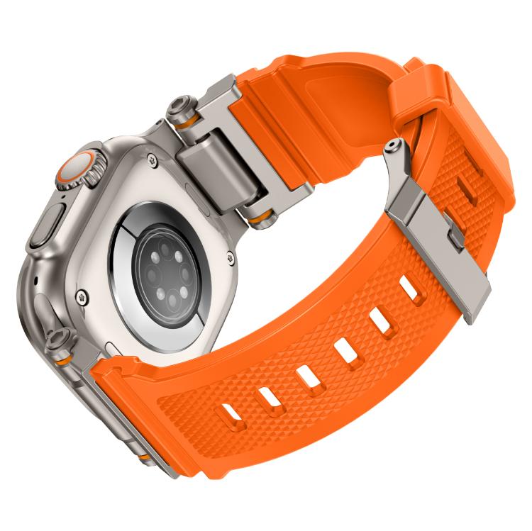 For Apple Watch 46mm / 49mm / 45mm / 44mm Kalebol Outdoor Explorer Metal Connector TPU Watch Band