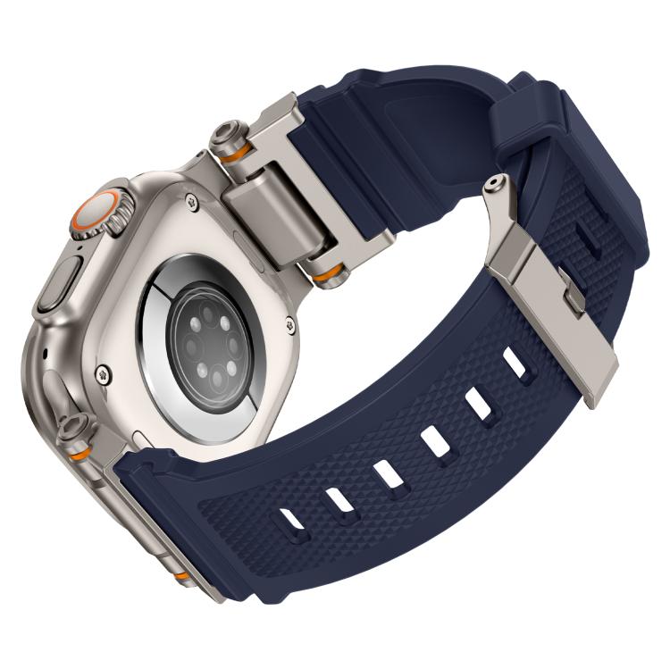 For Apple Watch 46mm / 49mm / 45mm / 44mm Kalebol Outdoor Explorer Metal Connector TPU Watch Band