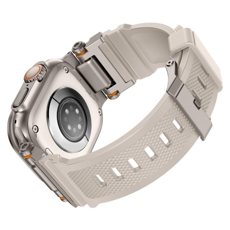 For Apple Watch 46mm / 49mm / 45mm / 44mm Kalebol Outdoor Explorer Metal Connector TPU Watch Band