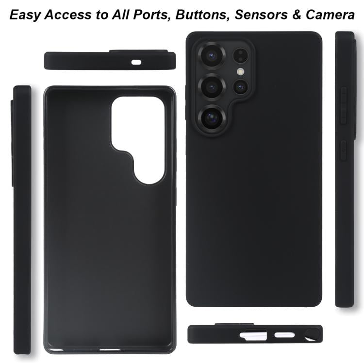 For Samsung Galaxy S25 Ultra 5G RCS Single-sided Frosted TPU Phone Case - Black