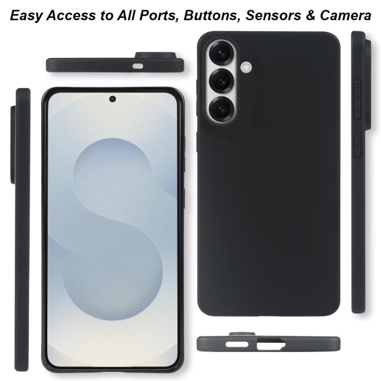 For Samsung Galaxy S25 5G RCS Single-sided Frosted TPU Phone Case - Black