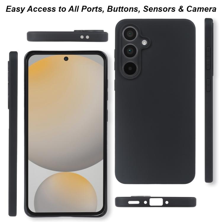 For Samsung Galaxy S24 FE 5G RCS Single-sided Frosted TPU Phone Case - Black