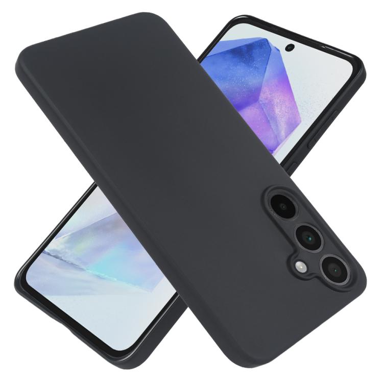 For Samsung Galaxy A55 5G RCS Single-sided Frosted TPU Phone Case - Black