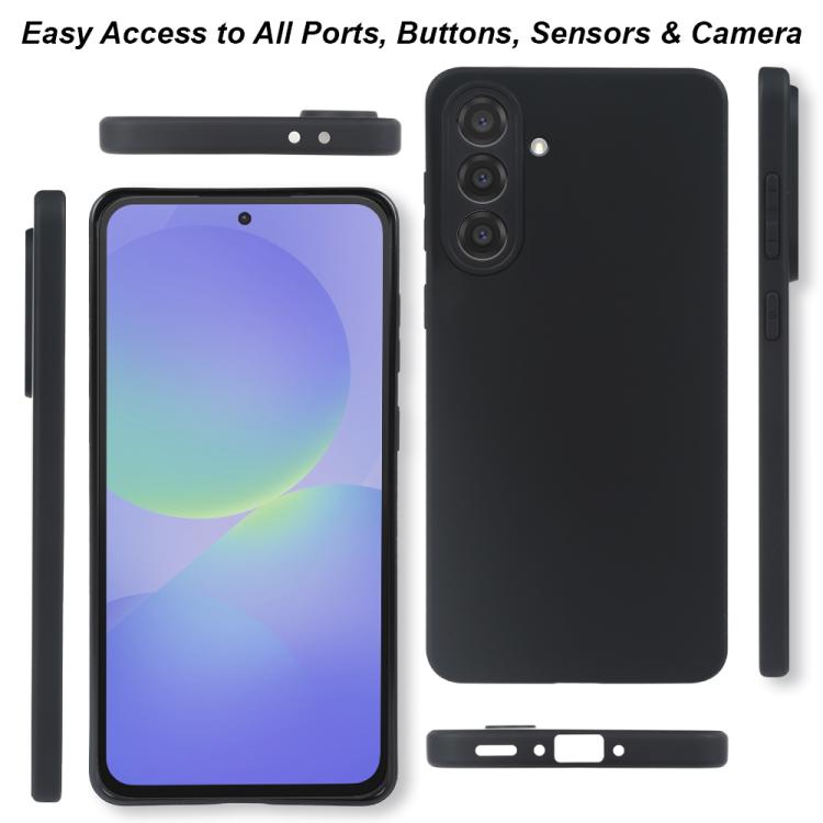 For Samsung Galaxy A36 5G RCS Single-sided Frosted TPU Phone Case - Black