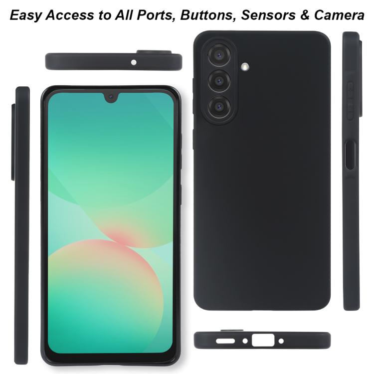 For Samsung Galaxy A26 5G RCS Single-sided Frosted TPU Phone Case - Black