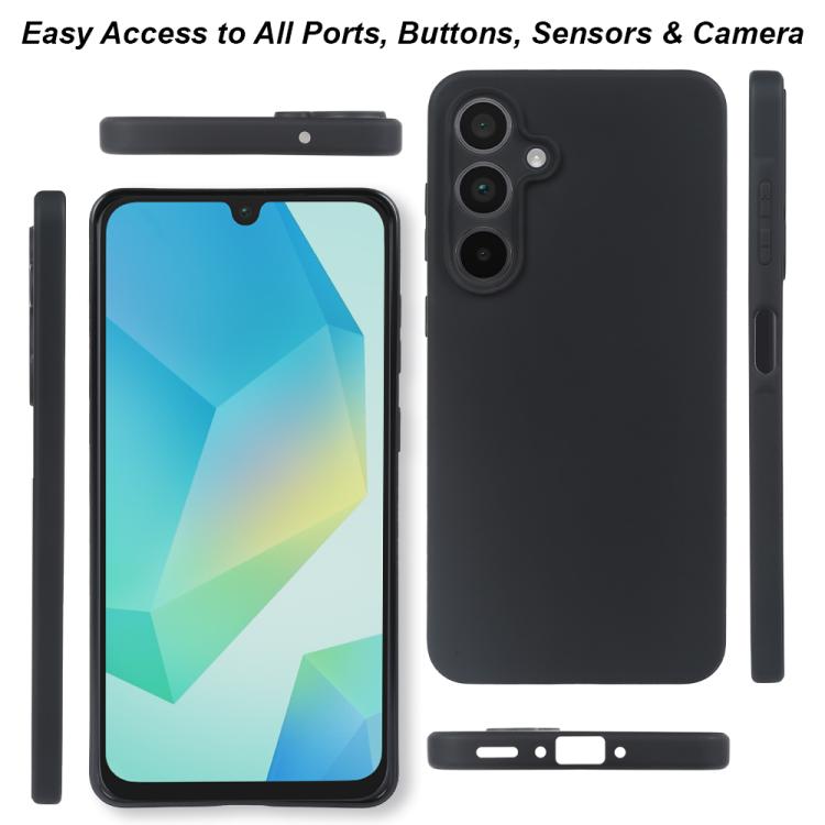 For Samsung Galaxy A16 5G RCS Single-sided Frosted TPU Phone Case - Black