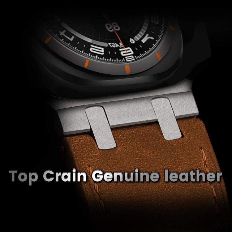 For Samsung Galaxy Watch Ultra 47mm / Ultra 2025 Crazy Horse Leather Watch Band