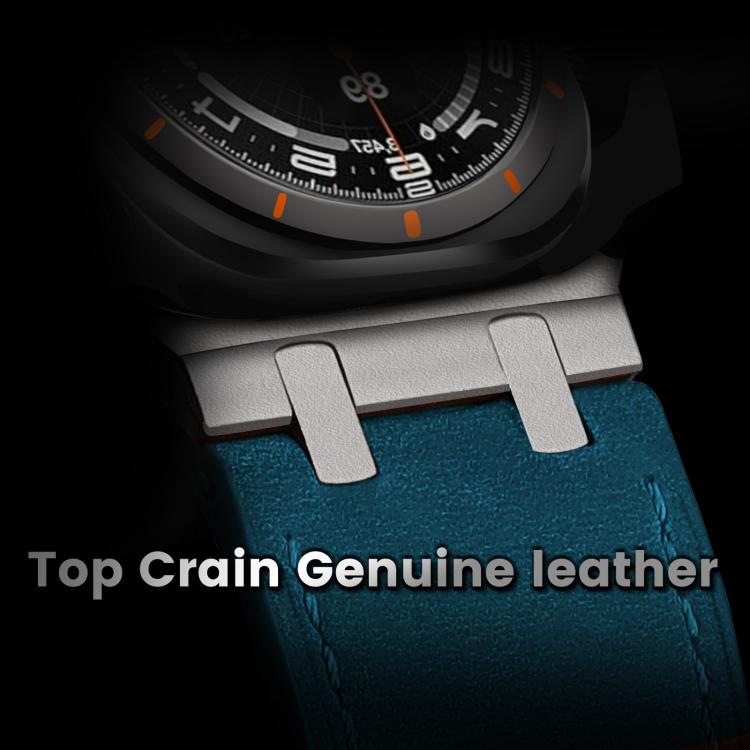 For Samsung Galaxy Watch Ultra 47mm / Ultra 2025 Crazy Horse Leather Watch Band