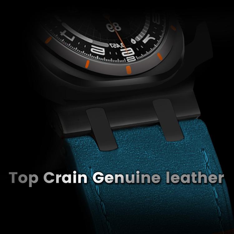 For Samsung Galaxy Watch Ultra 47mm / Ultra 2025 Crazy Horse Leather Watch Band