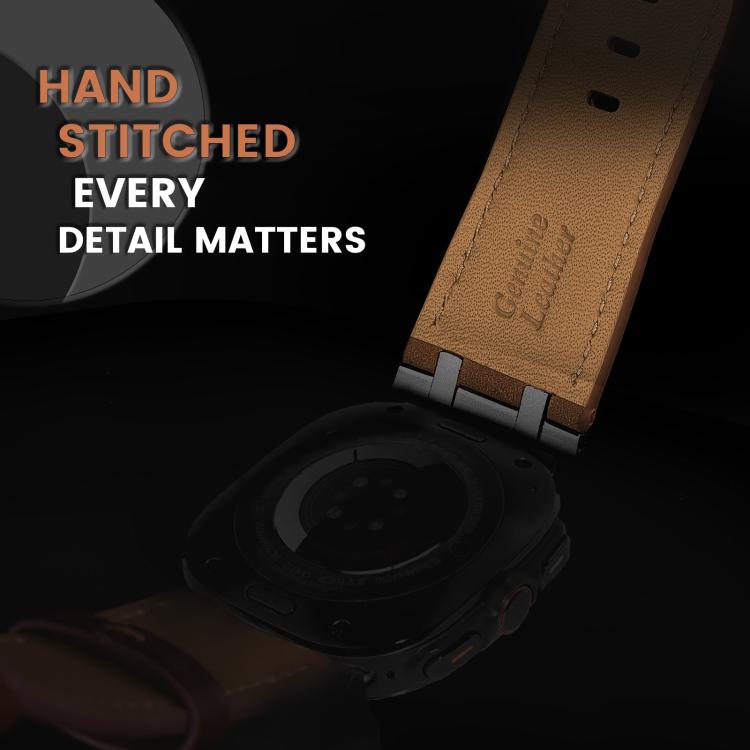 For Samsung Galaxy Watch Ultra 47mm / Ultra 2025 Crazy Horse Leather Watch Band
