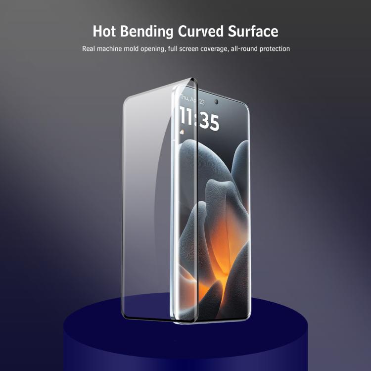 For Motorola Edge 70 Fusion / 70 Fusion+ ENKAY Hat-Prince 3D Curved Heat Bending Full Coverage Tempered Glass Film