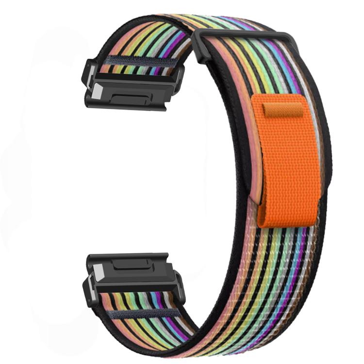 For Gamin 22mm Titanite Quick Release Loop Nylon Watch Band