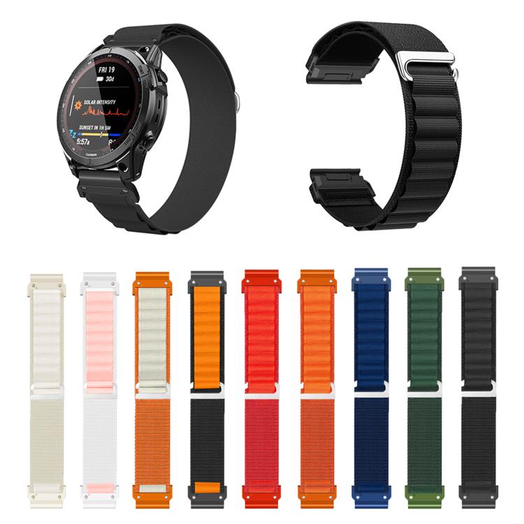 For Gamin 26mm Quick Release Nylon Watch Band