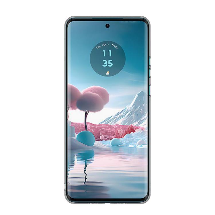 For Motorola Edge 40 Neo Kalebol 1.5mm Thickened Rounded Corner Transparency TPU Phone Case