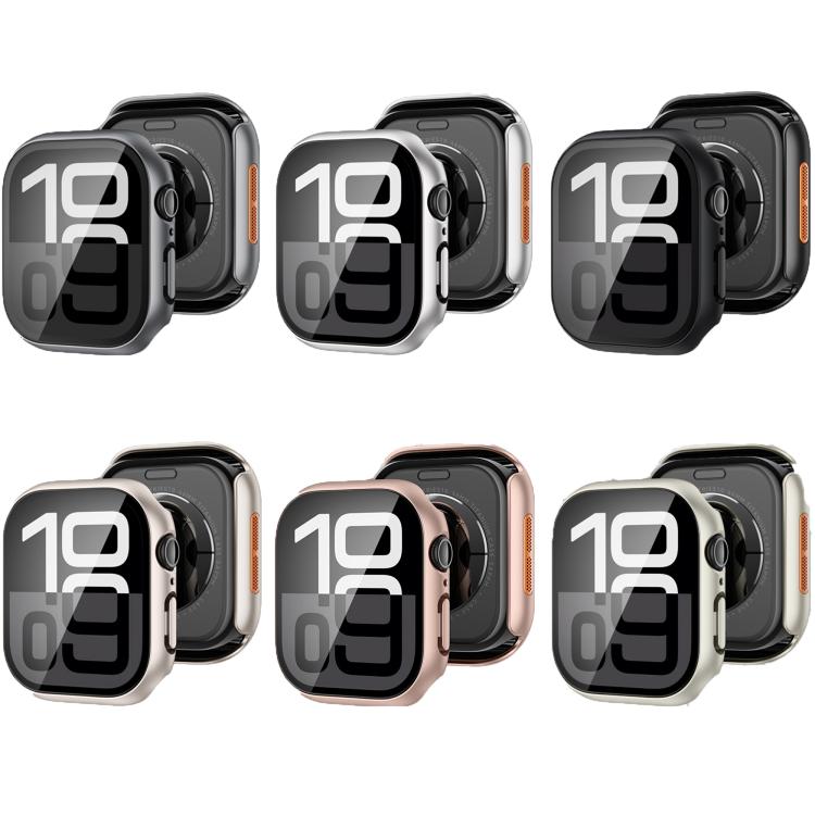 For Apple Watch Series 6 / 5 / 4 & SE 40mm Tempered Film Integrated PC Watch Protective Case