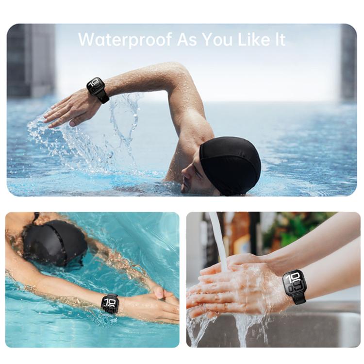 For Apple Watch Series 6 / 5 / 4 & SE 44mm Tempered Film Integrated PC Watch Protective Case