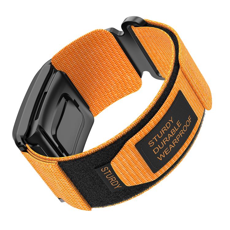 For WHOOP 4.0 Two Sections Hook And Loop Fastener Nylon Watch Band