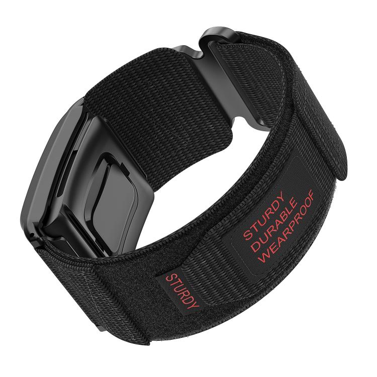 For WHOOP 4.0 Two Sections Hook And Loop Fastener Nylon Watch Band