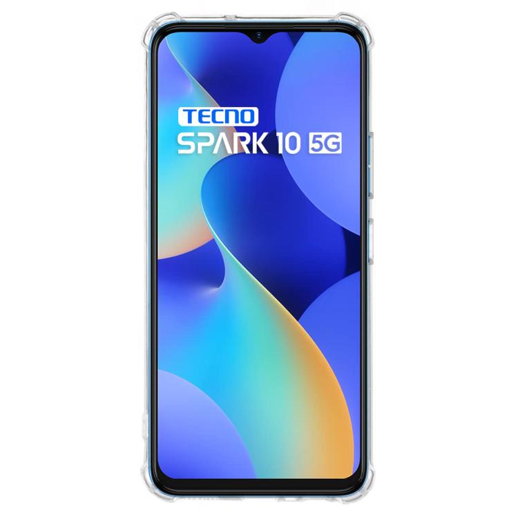 For Tecno Spark 10 5G Kalebol 1.5mm Four-Corner Airbags Shockproof Transparency TPU Phone Case