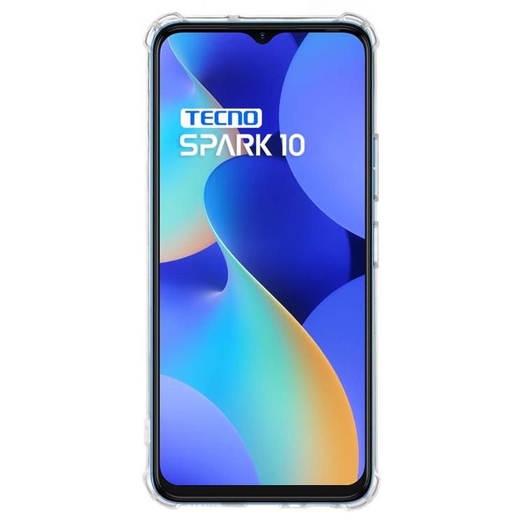For Tecno Spark 10 / 10C 4G Kalebol 1.5mm Four-Corner Airbags Shockproof Transparency TPU Phone Case