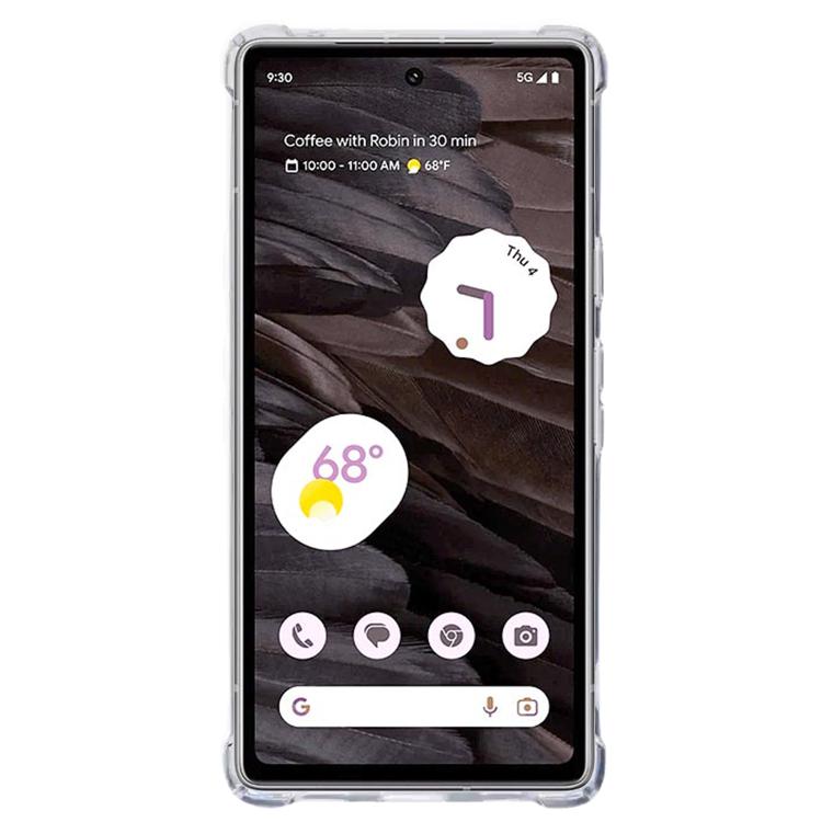 For Google Pixel 7a Kalebol 1.5mm Four-Corner Airbags Shockproof Transparency TPU Phone Case