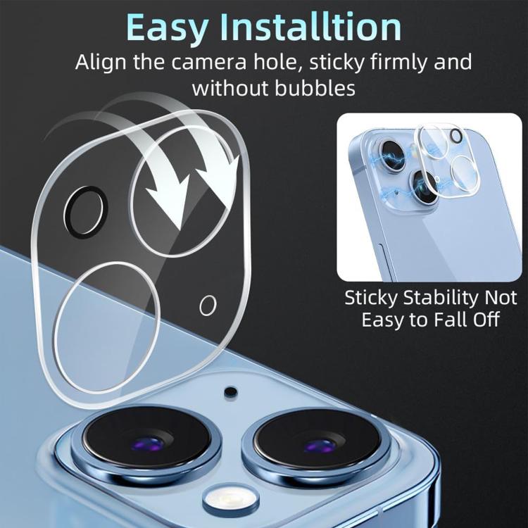 For iPhone 14 Kalebol Transparent One Piece Lens Protection Film