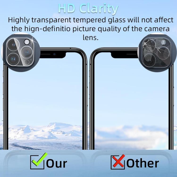 For iPhone 14 Pro Kalebol Transparent One Piece Lens Protection Film