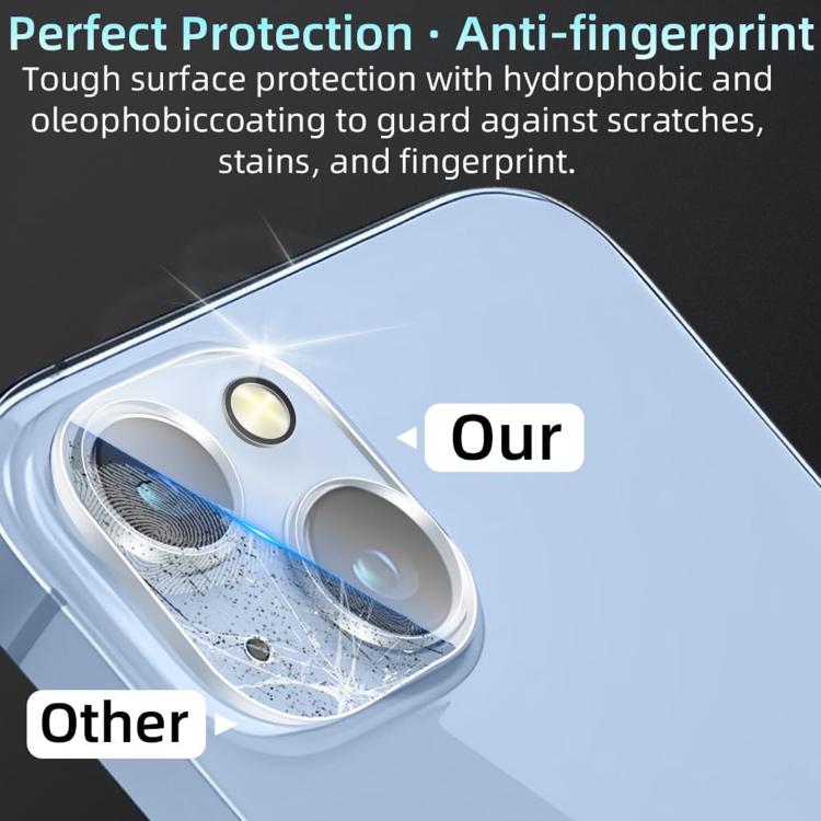 For iPhone 15 Plus Kalebol Transparent One Piece Lens Protection Film