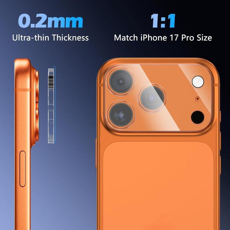 For iPhone 17 Pro Max Kalebol Transparent One Piece Lens Protection Film