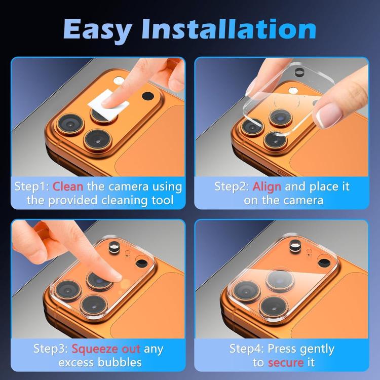 For iPhone 17 Pro Max Kalebol Transparent One Piece Lens Protection Film