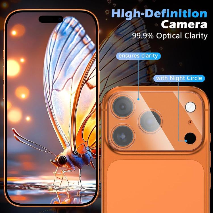 For iPhone 17 Pro Kalebol Transparent One Piece Lens Protection Film