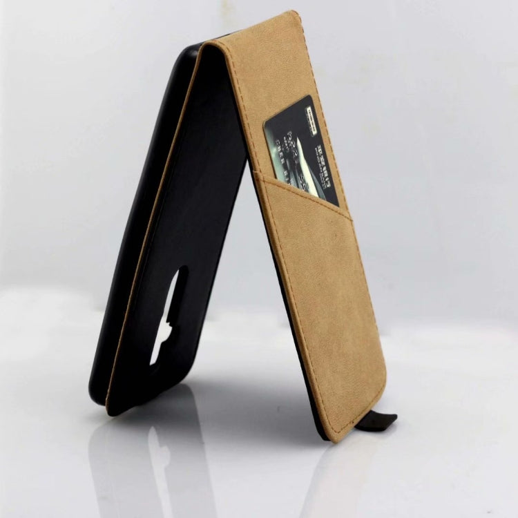 Business Style Vertical Flip TPU Leather Case  with Card Slot for Nokia x71(black)