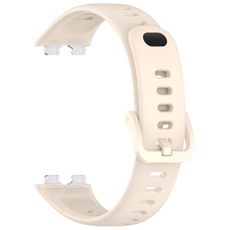 For Huawei Band 10 / 9 / 8 Metal Head Black Nail Button Glossy Silicone Watch Band