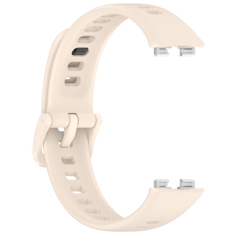 For Huawei Band 10 / 9 / 8 Metal Head Black Nail Button Glossy Silicone Watch Band